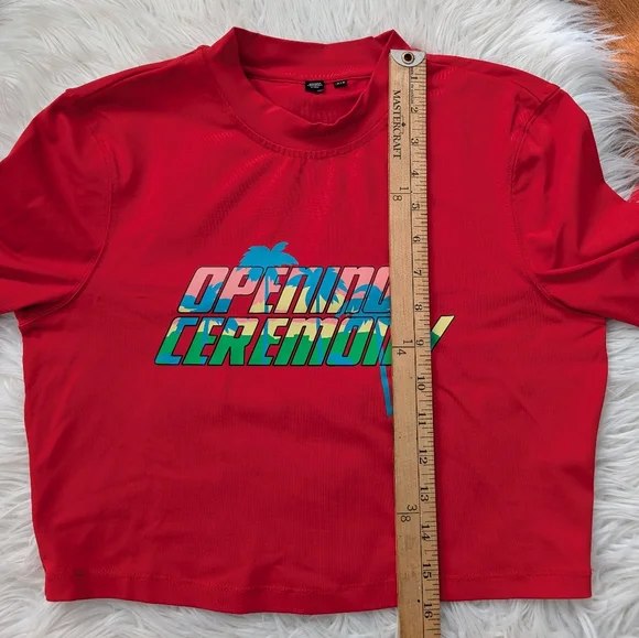 Opening Ceremony Rash Guard Medium Red - Picture 13 of 13